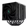 DEEPCOOL hladilnik AK620 Zero Dark / 2x120mm ventilator / 6x toplotna cev / za Intel in AMD / popolnoma črn