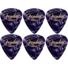 Fender 351 Shape Premium Pick Heavy Purple Moto 6 Pack
