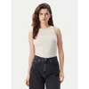 Calvin Klein Jeans Top Varsity J20J225520 Bež Slim Fit