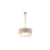 MAXLIGHT P0284 - Luster na lancu VOGUE 12xE14/40W/230V pr. 60 cm zlatna