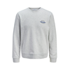 JACK & JONES Majica JJBRANDON  temno modra / pegasto siva / črna