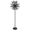 Globo 15633SS - Podna lampa UDO 6xE14/25W/230V crna/dimna