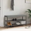 Jastučić za klupu Teksturirani baršun Tamnosiva Dubina 35 cm