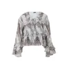 VERO MODA Bluza VMTARA svetlo modra/črna