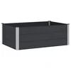Povišena vrtna gredica Crna 150 x 100 x 54 cm