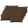 vidaXL Prevleka za blazino 12 kos HEERLEN Rjava 40 x 80 cm Blago