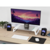Postolje za monitore TRUST MONTA GLASS/bela