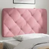 Vidaxl Blazina za vzglavje roza 80 cm žamet