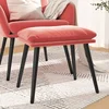 shumee vidaXL Stolček za noge roza 45x29,5x35 cm žamet
