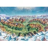 HEYE Puzzle Zemljevid Art: 2000 kosov