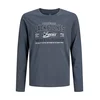 Jack & Jones Junior Majica marine / bazaltno siva / bela