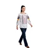 Rody’s forever Bluza za k noši Damenbluse AU26 weiß/gelb , marimea XL bela