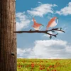 Atelier Del Sofa Dekorativna figura Bird on the branch 23, 22x55 cm, 1.5 mm, Bakarne boje