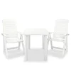 3-dijelni bistro set od plastike bijeli