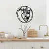 Wallity Zidna dekoracija Made With Love Food - 523, 62 x 62 cm, Crna