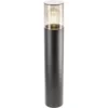 Nikcorp Vrtna stebričasta stoječa svetilka CGC Lighting Zunanja 50 cm, IP54, prašno barvan aluminij, E27 20 W, črna, premer 9 cm, za dovoz in vrtne poti
