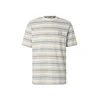 INDICODE JEANS Majica Eron ecru/golobje modra/rjava