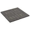Pločice za decking 22 pcs Tamno smeđa 30 x 30 cm