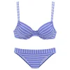 VIVANCE Bikini  svetlo modra / bela