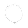 DIAMANT LETERNEL Zapestnica Armband aus 375 Weißgold mit Diamant srebrna