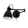 EGLO 97886 | San_Peri Eglo zidna svjetiljka sa prekidačem na kablu 1x E27 crno
