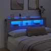 LED uzglavlje siva boja betona 180x18,5x103,5 cm