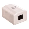 Lanberg NADOMETNA VTIČNICA KAT.6 1X RJ45 BELA