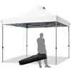 Northix 3x3 m zložljiv gazebo, nepremočljiv, stabilen, zimski šotor za zabave, torba na kolesih, bela