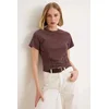 Trendyol Milla Ženska majica TWOSS26TS00246, Braon