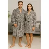 Ready Bade mantil - Sivo teget sa zvezdama (S, M, L, XL, XXL)