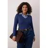 Trendyol Curve Ženska bluza TBBAW26AF00084, Tamnoplava