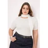 Trendyol Curve Ženska bluza Tbbss26Af00016, Krem