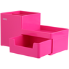 STONI ORGANIZER OD ABS PLASTIKE, 1 FIOKA, 3 ODELJKA - PINK