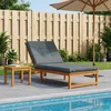 vidaXL Blazina za ležalnik GEMERT 100% poliester Modra 190 x 90 x 9 cm