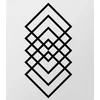 Wallity Zidna dekoracija Geometry, 60x30cm, Crna