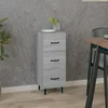 Vidaxl vidaXL Omarica, siva sonoma hrastova, 34,5 x 34 x 90 cm, material na osnovi lesa