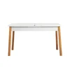 Hanah Home Trpezarijski sto Santiago 120x75x75cm Bež-Beli