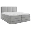 MID.YOU POSTELJA BOXSPRING 180 cm x 220 cm , les, tekstil, leseni material siva