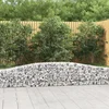 Lučne gabionske košare 2 kom 400x30x40/60 cm pocinčano željezo