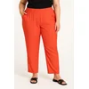 Plus size elegantne hlače, rdeče