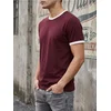 Sinsay - Pamučna basic majica - maroon