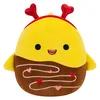 Squishmallows Chandler rumeni morski pes v čokoladi