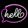 Znak neon hello 30x21 cm