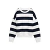 TOM TAILOR DENIM Majica mornarska/bela