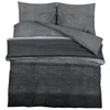 Set posteljine za poplun tamnosivi 260x220 cm pamučni