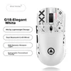 Yindiao Bežični miš, 2.4GHz, Bluetooth, USB, Beli