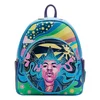 Jimi Hendrix Psychodelic Landscape Zip Mini Backpack