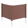 Costway Vrtna ograja 122x95 cm 2 panela rjava