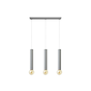Luster na sajli TUBA 3xE27/15W/230V siva