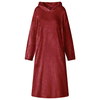 Deka majica s kapuljačom Bordeaux Crvena l Flanel